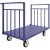 Тележка платформенная четырёхколёсная усиленная две ручки ТПУД 7 (800х1400) без колёс