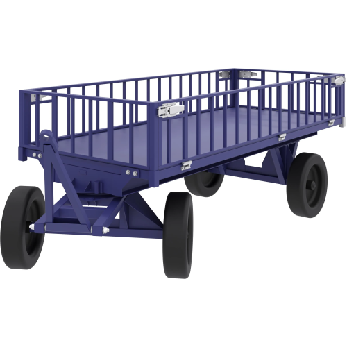 Большегрузная телега каркасная БТ 5 КБ 1 1250х3000 с бортами, без колёс