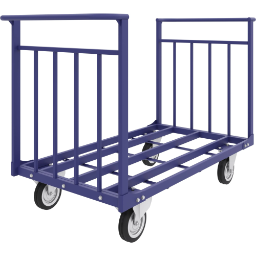 Тележка четырёхколёсная усиленная каркасная с двумя ручками ТТД 10 (800х1800) без колёс