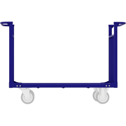 Тележка четырёхколёсная усиленная каркасная с двумя ручками ТТД 7 (800х1400) без колёс