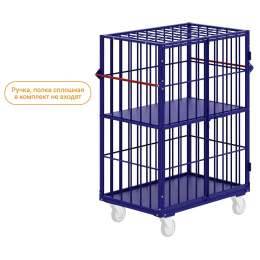 Шкаф трубчатый, дно - листовой металл, с двумя дверками ШТМ 6 (800х1200х1500) без колёс