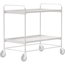 Тележка четырёхколёсная сервисная двухъярусная из нержавеющей стали СТ НЖ 1 (500х800)
