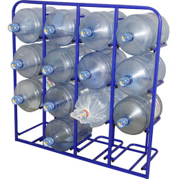 Стеллаж для бутылей с водой СВД 16 378х1204х1250мм (16шт)