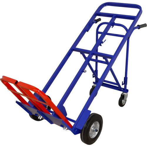 Тележка двухколесная грузовая универсальная ТГУ 300 колеса (d250 литые + d125 болтовые)