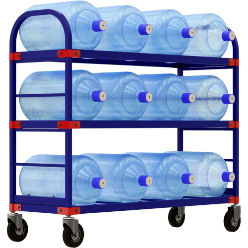 Тележка четырёхколёсная для перевозки 12-ти бутылей воды ТСВД 12 без колёс