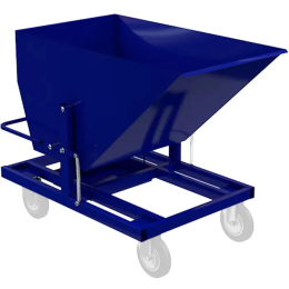 Тележка четырёхколёсная под стружку и СОЖ 750х1235х820 без колёс