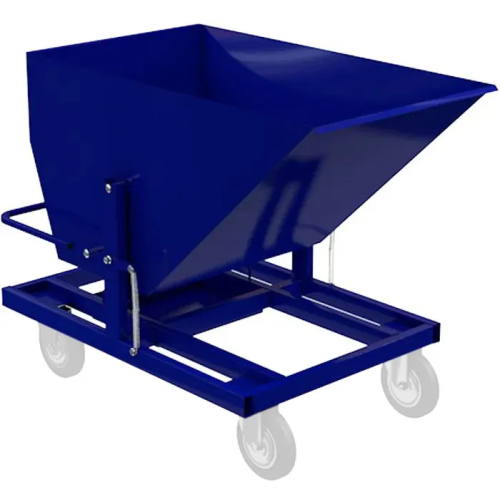 Тележка четырёхколёсная под стружку и СОЖ 750х1235х820 без колёс