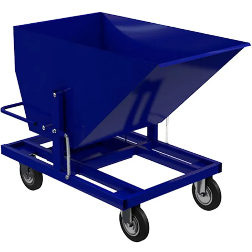 Тележка четырёхколёсная под стружку и СОЖ 750х1235х820