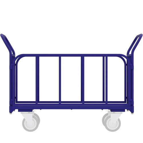 Тележка платформенная четырёхколёсная с трубчатыми бортами ТБ 4 (600х1200) без колёс