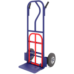 Тележка двухколесная грузовая с дополнительной полкой КГ 250 П колёса d 250 литые