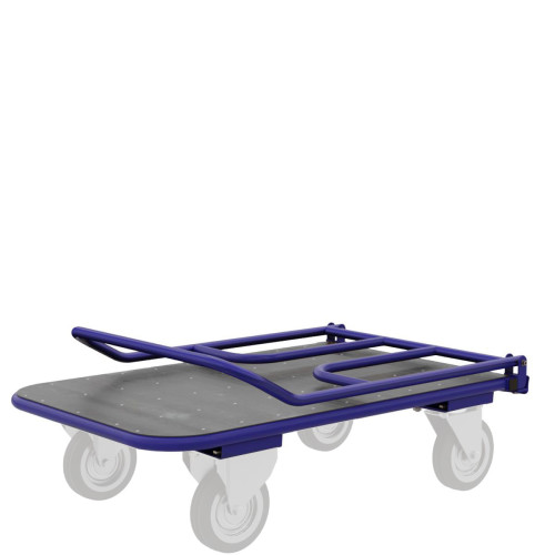 Тележка платформенная четырёхколёсная складная ручка, педаль. ТПСР 2 ФЛ (600х900)