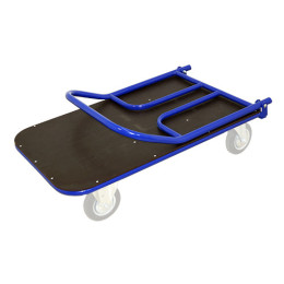 Тележка платформенная четырёхколёсная складная ручка, педаль. ТПСР 3 ФЛ (600х1000)