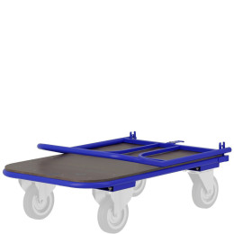 Тележка платформенная четырёхколёсная складная ручка, зацеп. ТПСР 5 ФЛЗ (700х1200)