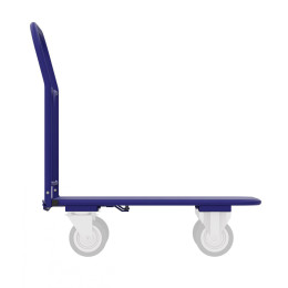 Тележка платформенная четырёхколёсная складная ручка, педаль. ТПСР 4 М Зацеп (600х1200)