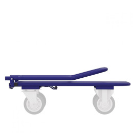 Тележка платформенная четырёхколёсная складная ручка, педаль. ТПСР 4 М Зацеп (600х1200)