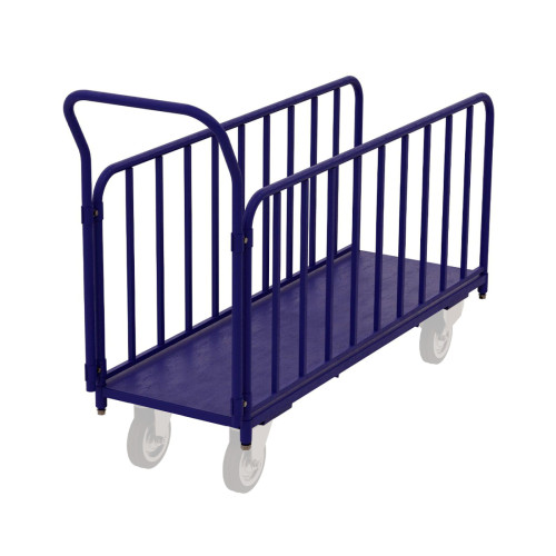 Тележка четырёхколёсная для перевозки длинномерных грузов ДЛ (450х1380) без колёс