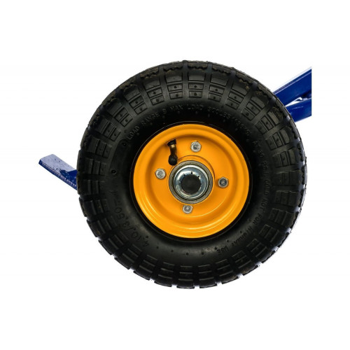 Тележка для перевозки металлических бочек КБ 1 колёса пневмо d250 + d160 опорное