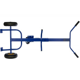 Тележка для перевозки металлических бочек КБ 1 колёса пневмо d250 + d160 опорное