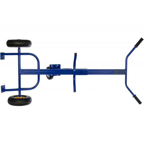 Тележка для перевозки металлических бочек КБ 1 колёса пневмо d250 + d160 опорное