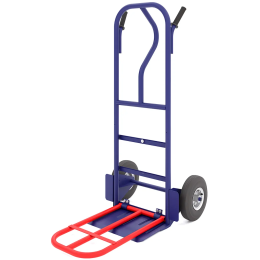 Тележка двухколесная грузовая с дополнительной полкой КГ 250 П колёса d 250 литые