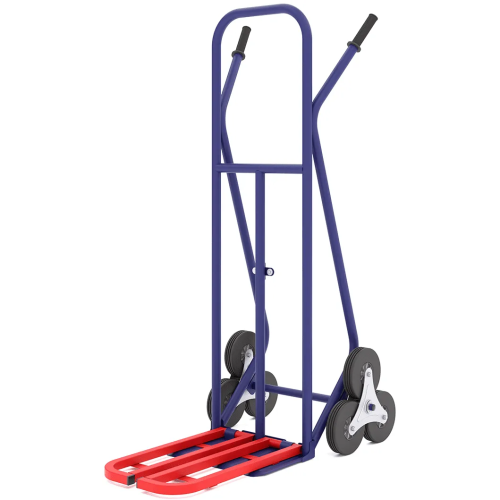 Тележка двухколесная с откидной платформой (330х520мм) КГЛ 200 П колёса литые лестничные d160мм. г/п 200кг RAL 5002