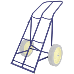 Тележка для перевозки двух баллонов с фиксацией ремнем ГБ 2.1 с комплектом колес d380 мм вспененный полиуретан (2 шт)