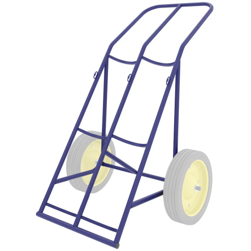 Тележка для перевозки двух баллонов с фиксацией ремнем ГБ 2.1 с комплектом колес d380 мм вспененный полиуретан (2 шт)