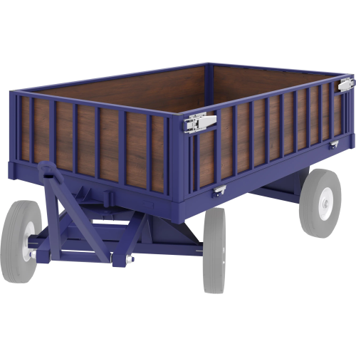 Большегрузная телега БТ 3 ЦБ 1250х3000 без колёс