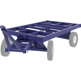 Большегрузная телега каркасная БТ 1 К 1250х2000 без колёс