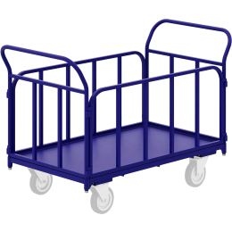 Тележка платформенная четырёхколёсная с трубчатыми бортами ТБ 6 (800х1200)