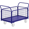 Тележка платформенная четырёхколёсная с сетчатыми бортами ТС 6 (800х1200) без колёс