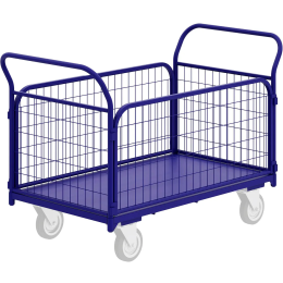 Тележка платформенная четырёхколёсная с сетчатыми бортами ТС 1 (500х800)