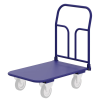 Тележка платформенная четырёхколёсная складная ручка, педаль. ТПСР 4 М Зацеп (600х1200)