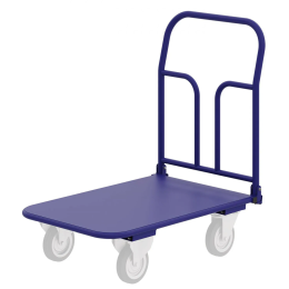 Тележка платформенная четырёхколёсная складная ручка, педаль. ТПСР 4 М Зацеп (600х1200)