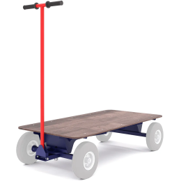 Тележка платформенная четырёхколёсная, с поворотной осью ТПО О (600х1200) без колёс